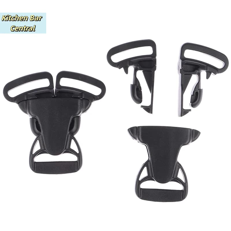 【2Pcs 25mm 3 Way Three Point Side Release Buckle Quick Plastic Baby Carrier Accessory Car Seat Bag Webbing Backpack】