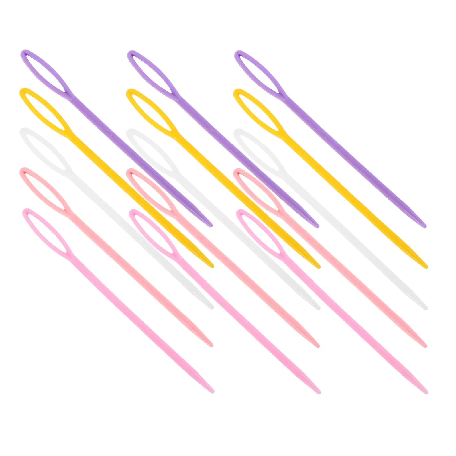 200Pcs Yarn Knitting Needles Set Plastic Crochet Sewing Needles for Crafting Embroidery Projects Beginners Professionals