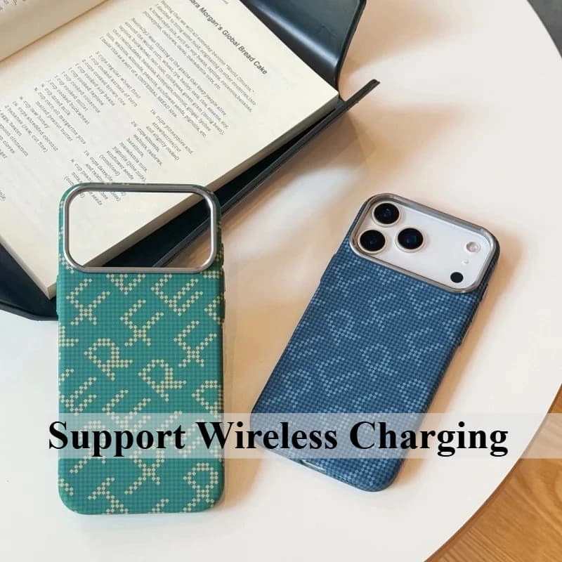 Ultra thin carbon fiber case for MagSafe case for IPhone 16 15 14 17 Pro Max Air Magnetic Wireless Charger Lenten Protective PC Cover