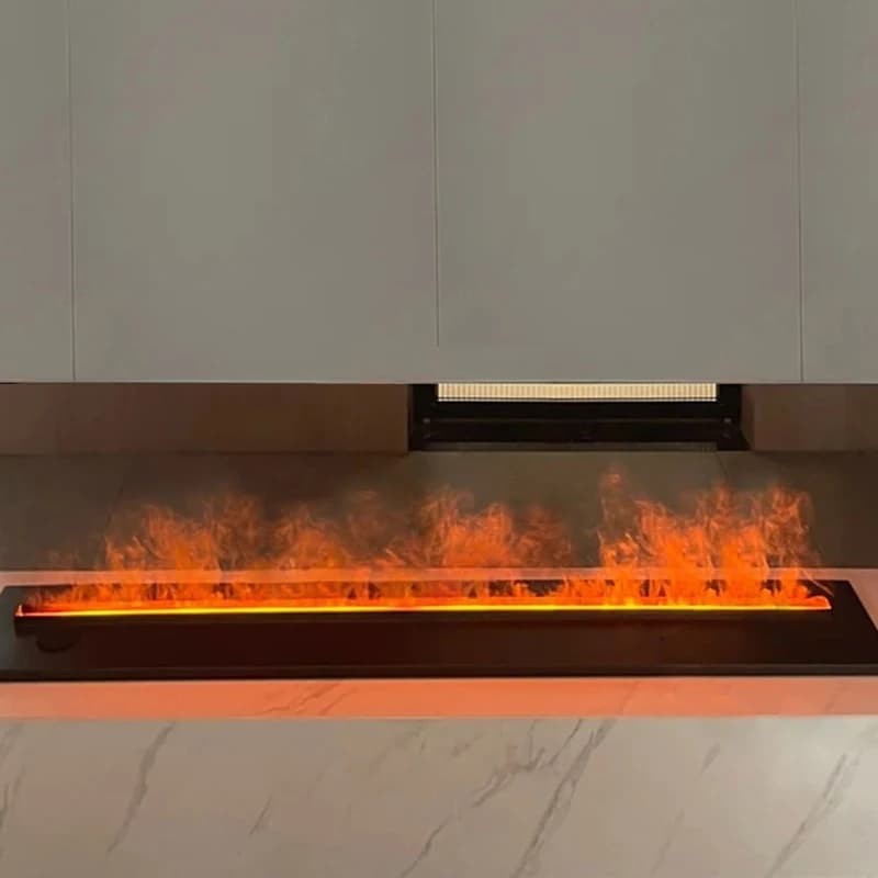 Camino a vapore d'acqua umidificatore con fiamme realistiche per lettore musicale 3D moderno all'ingrosso 150 * 21 * 20 cm