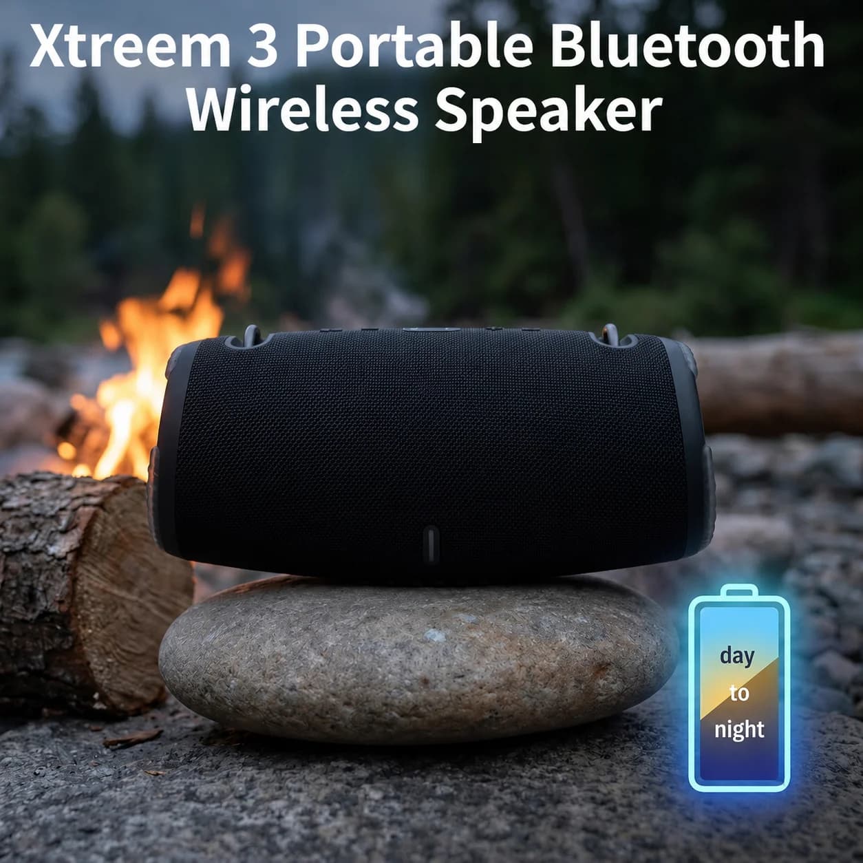 Xtreem 3 Portable Bluetooth Wireless Speaker IP67 Waterproof Deep Bass Pro Sound Long Battery Outdoor Camping Party Music Player