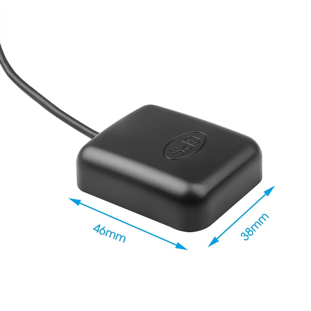 Antenna GPS per autoradio Connettore SMA Cavo da 2 M Ricevitore GPS Adattatore antenna automatico per lettore di telecamere per visione notturna di navigazione per auto