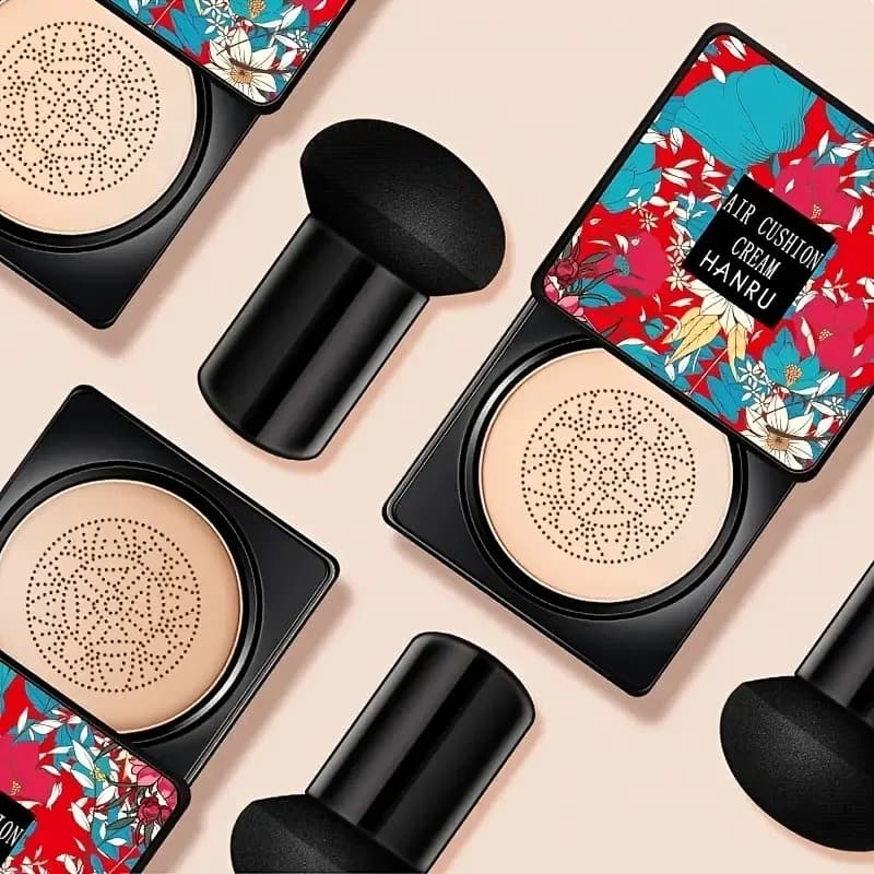 BB Cream Testa a fungo Cuscino d'aria Soffio di polvere Fondotinta idratante illuminante Correttore CC Cream Base Trucco Cosmetici Regalo