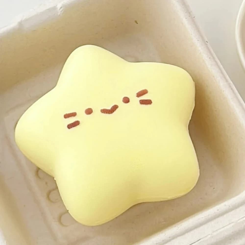 Lucky Star Puffy Squishy Antistress a Lenta Risalita, Giocattoli Sensoriali Squeeze Taba Squishy per Bambini e Adulti, Regalo per Feste di Compleanno