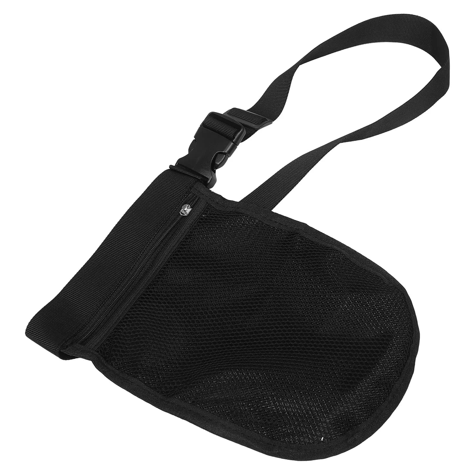 Borsa Portatile in Rete per Palline da Tennis, Resistente, con Cinghia da Vita, Contenitore per Palline da Allenamento, Sacchetto Raccoglipalline