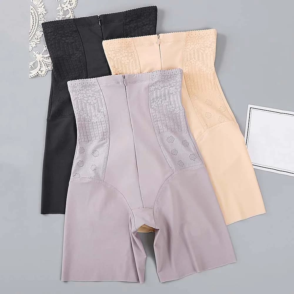 With Zipper Women Butt Lifter Briefs High Waist Underwear Waist Trainer Slimming Underpants Girdle Panties Belly Contracting