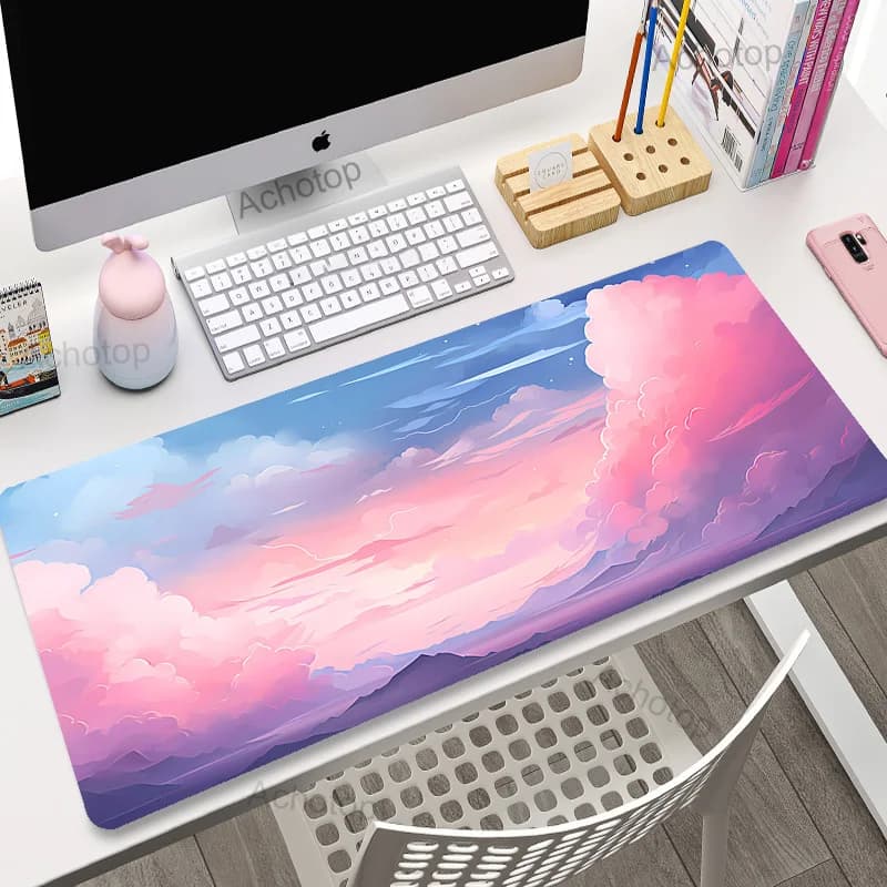 Kawaii Gaming Mouse Pad grande Mousepad Computer tastiera gioco Laptop tappetino Mouse 400x900 Anime tappetini da scrivania Play CS GO LOL Mause Pad