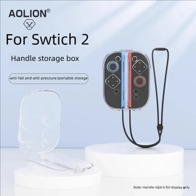 Per Switch 2 Joy-cons Maniglia sinistra e destra Custodia trasparente Custodia protettiva trasparente antipolvere per accessori Switch 2