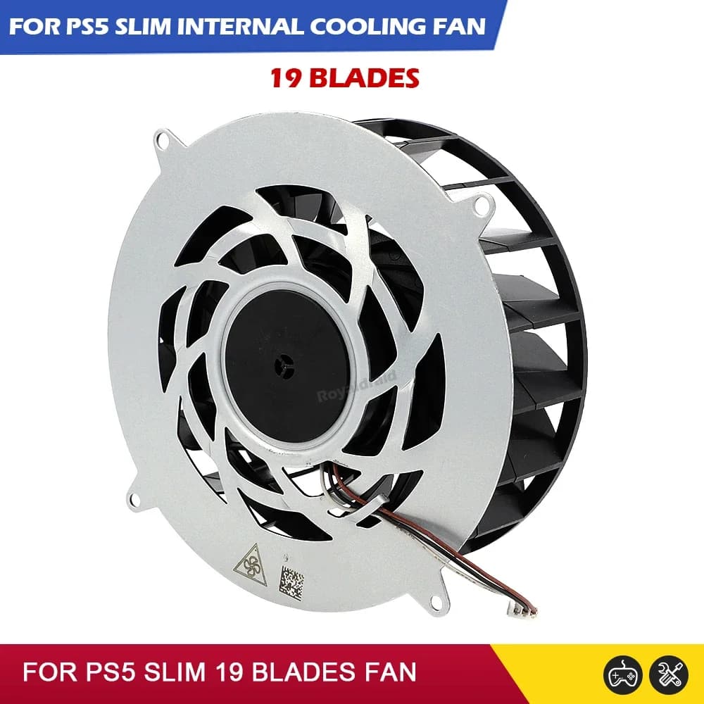 Ventola di raffreddamento interna originale per PS5 Slim accessorio per Console di gioco ventola di ricambio per dissipatore di calore DC12V 1.69A ventola di raffreddamento CPU a 19 lame