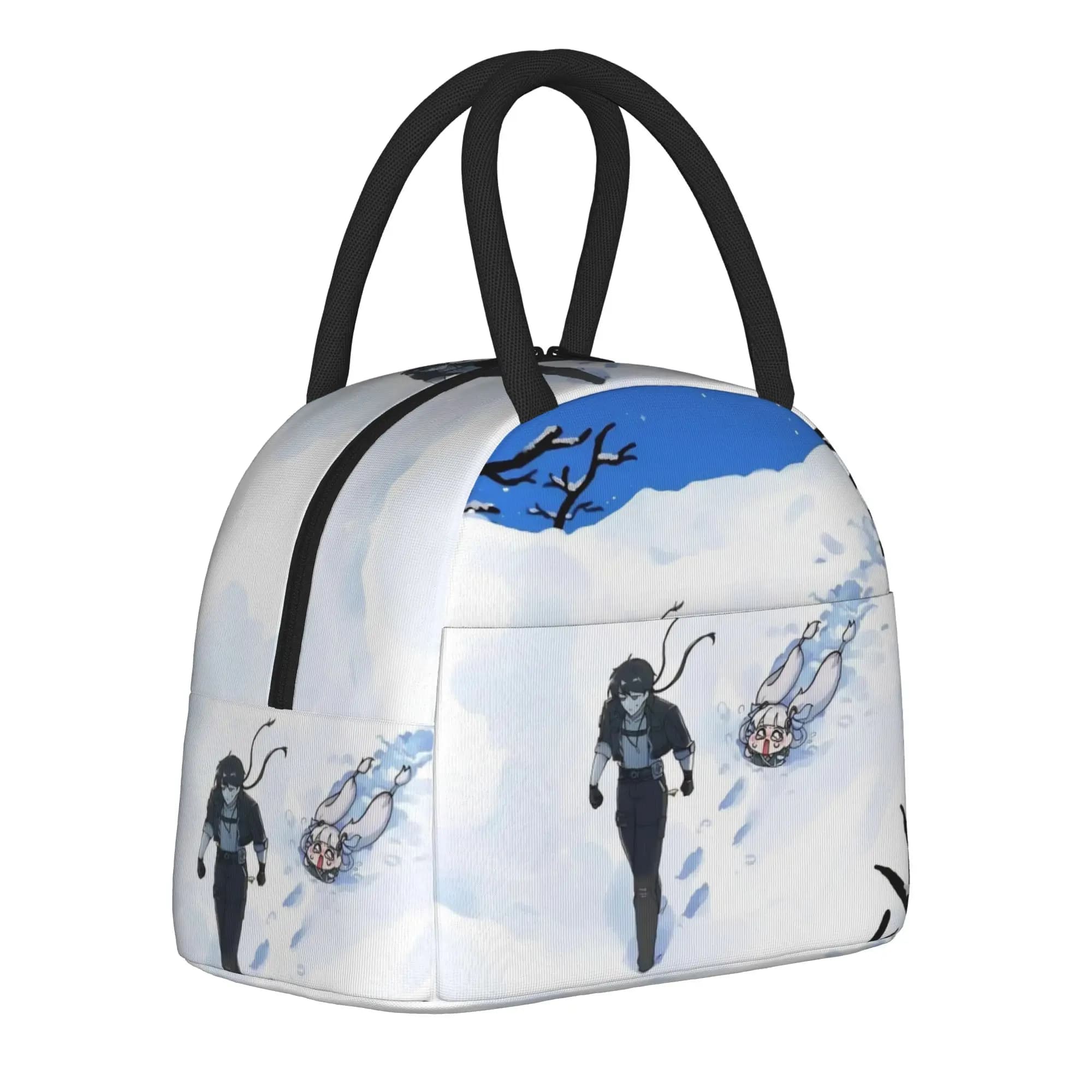 Trickcal C-Chibi Go Games Borsa termica per il pranzo per il lavoro, contenitore portatile per alimenti, borse termiche per uomini e donne