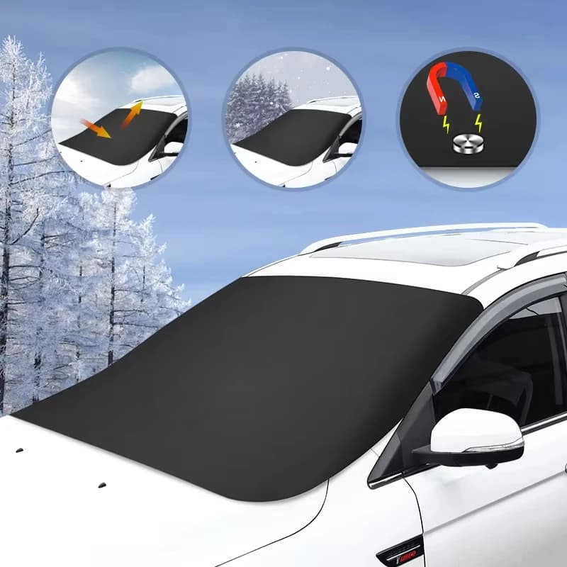 Copertura Invernale per Auto, Protezione Parabrezza Anteriore, Isolamento Termico, Scudo Anti-Neve e Anti-Gelo