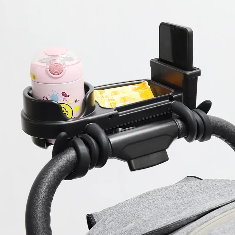 Vassoio per alimenti per passeggino vassoio universale con maniglia a spinta accessori portabicchieri per bambini che camminano installazione vassoio per alimenti artefatto d