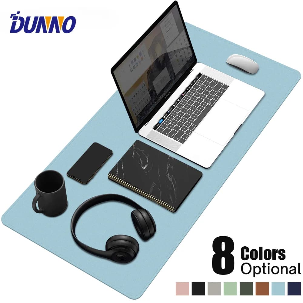 Tappetino da scrivania di grandi dimensioni Tappetino per mouse impermeabile Tappetino per mouse da gioco in pelle scamosciata PU Protezione per scrivania da ufficio Accessori per PC