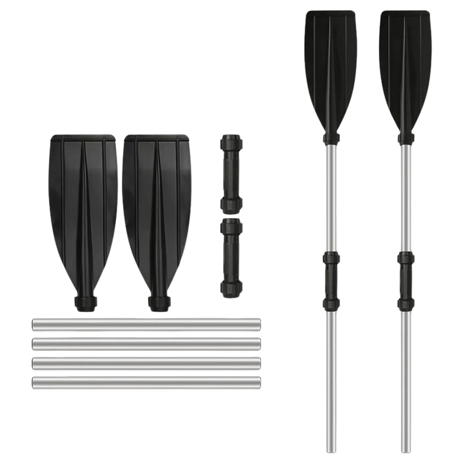 Aluminum Alloy Rafting Paddle Adjustable Kayak Oar Portable Lightweight Boat Equipment for Fishing Inflatable Kayaks