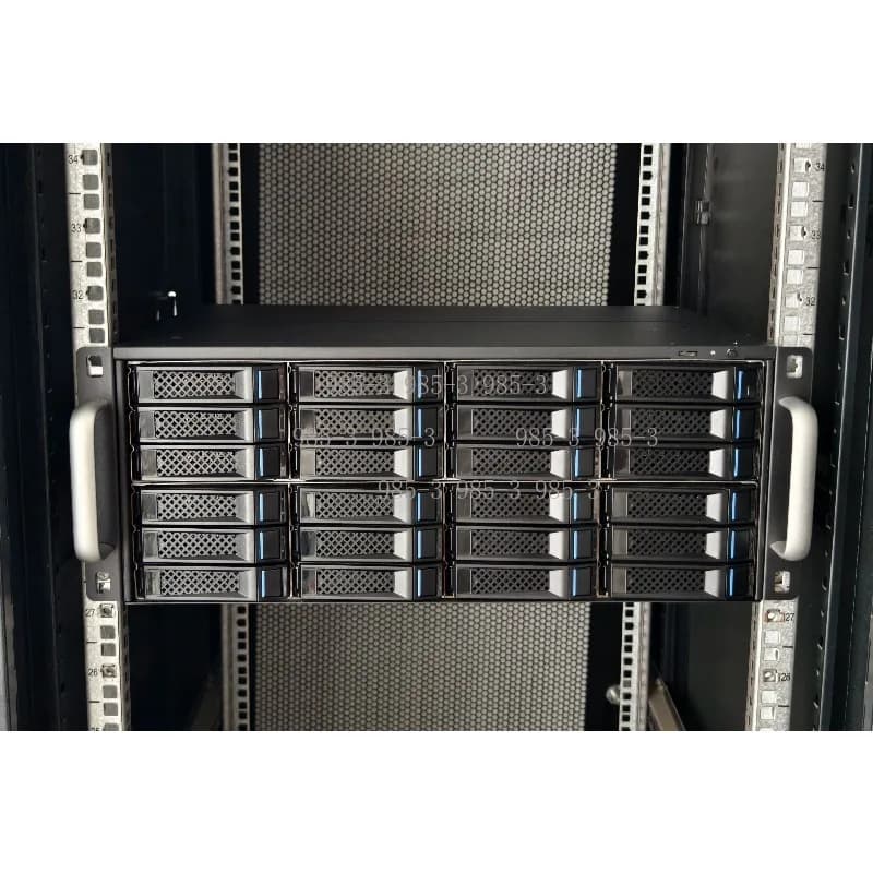 Chassis di Espansione NAS M424 4U a 24 Dischi 12G, Armadio di Archiviazione in Metallo con Alimentatore Integrato