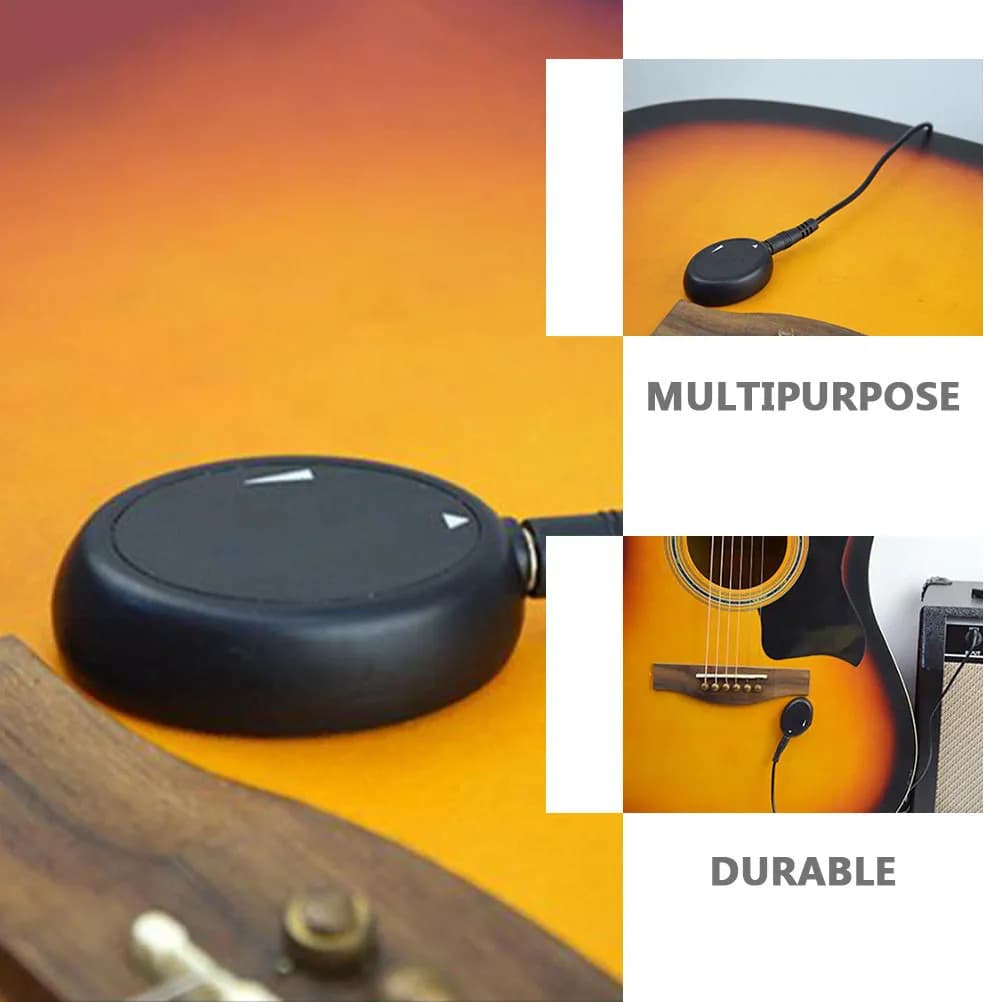 1Pcs Acoustic Guitar Pickup Multipurpose Piezo Transducer Anti-Feedback for Guitar Ukulele Violin Banjo Mandolin Musical