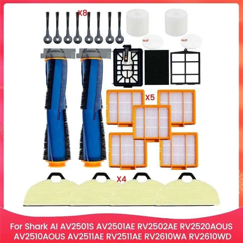 AEE8-Filtri in schiuma per spazzola principale per aspirapolvere Shark AI AV2501S AV2501AE RV2502AE AV2510AOUS AV2511AE RV2610WA