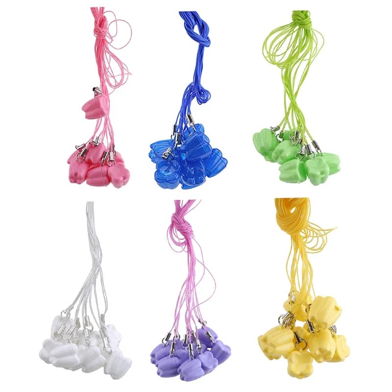 10pcs/set Mini Baby Teeth Storage Box Tooth Shape Plastic Save Souvenir Case Kids Milk Teeth Organizer Container Dentistry Gifts