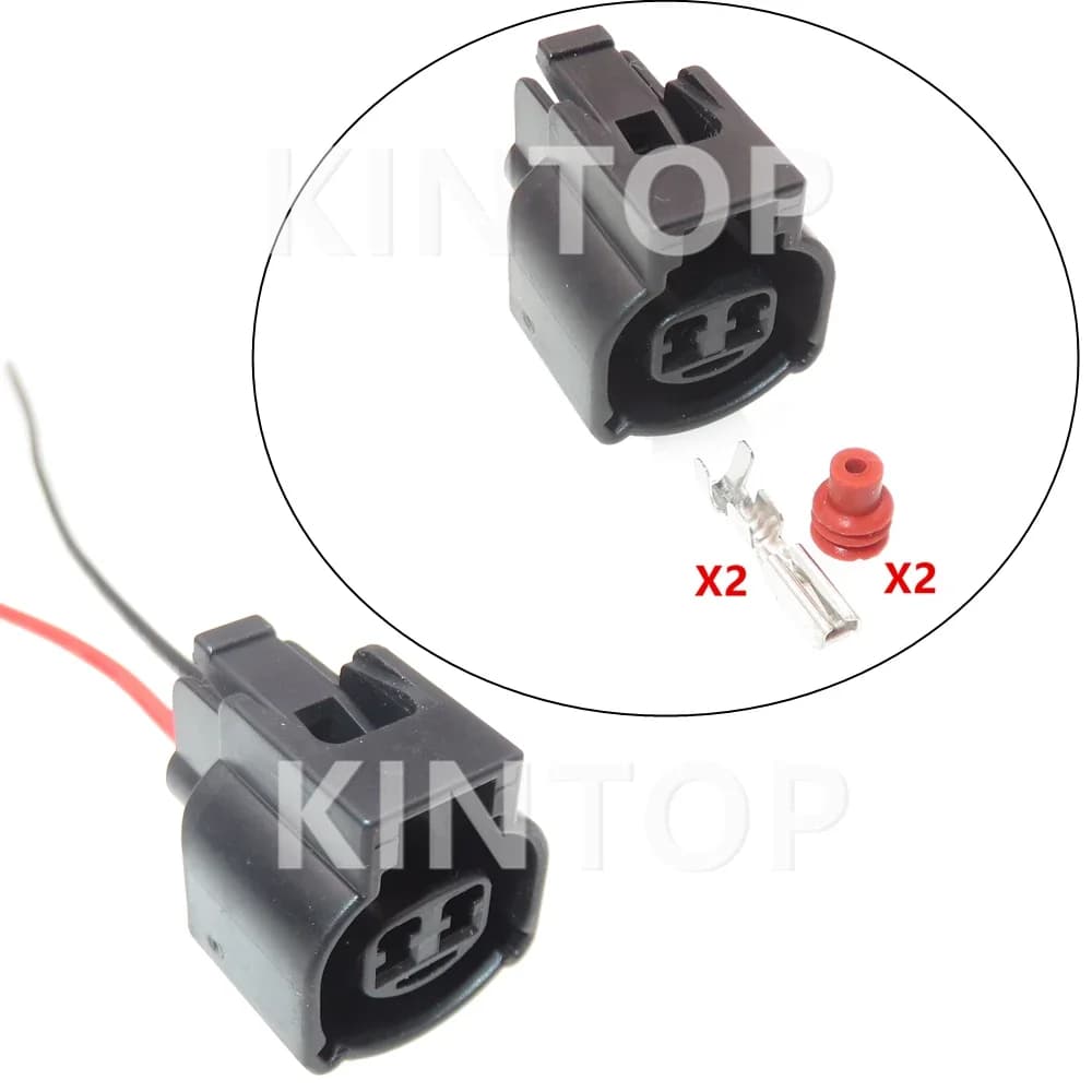 Set di 2 connettori impermeabili per sensore temperatura aria aspirata auto, confezione AC MG640461-5, connettore cablaggio per Toyota