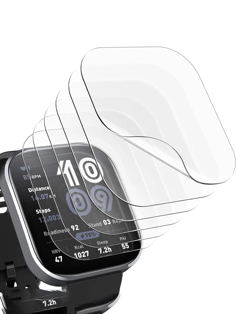 Screen Protector for Amazfit bip 6 Smart watch case Accessories Soft glass film covering total Amazfit bip 6 protective cover