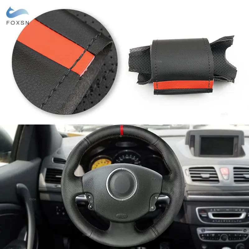 Leather cover car accessories for Renault Megane 2 2003 2004 2005 2006 2007 2008 Kangoo 2008 Scenic 2 03-09