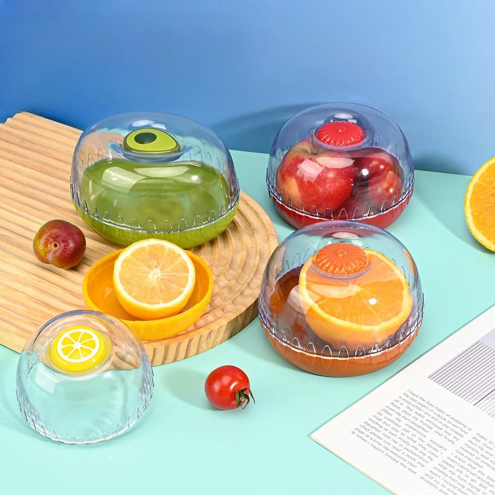 Contenitore Ermetico per Frutta e Verdura, Scatola Portatile per Conservazione Alimenti in Frigorifero, per Pomodori, Avocado, Limoni Freschi, Contenitore per Frutta di Grado Alimentare