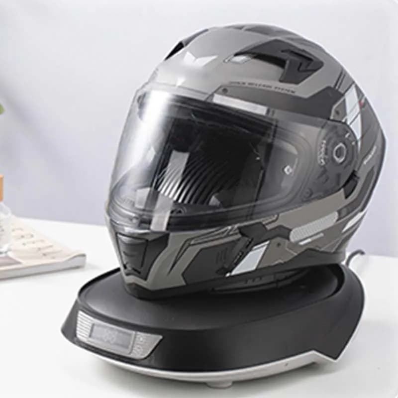 6 in 1 Stiratura a vapore Macchina per la cura dei cappucci del casco del motociclo Rimozione degli odori di ozono Controllo intelligente della temperatura Asciugatura Detergente per casco da moto