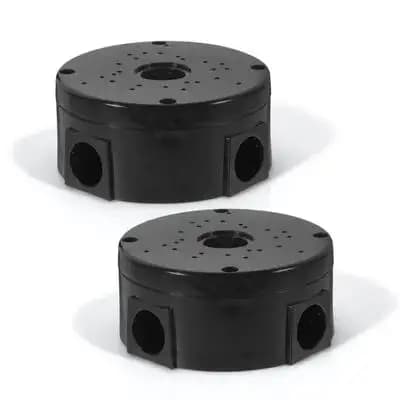 2Pcs Waterproof Cable Management Junction Box Outdoor Hemispherical Large Space Storage Electrical Box Weatherproof Multi-Hole