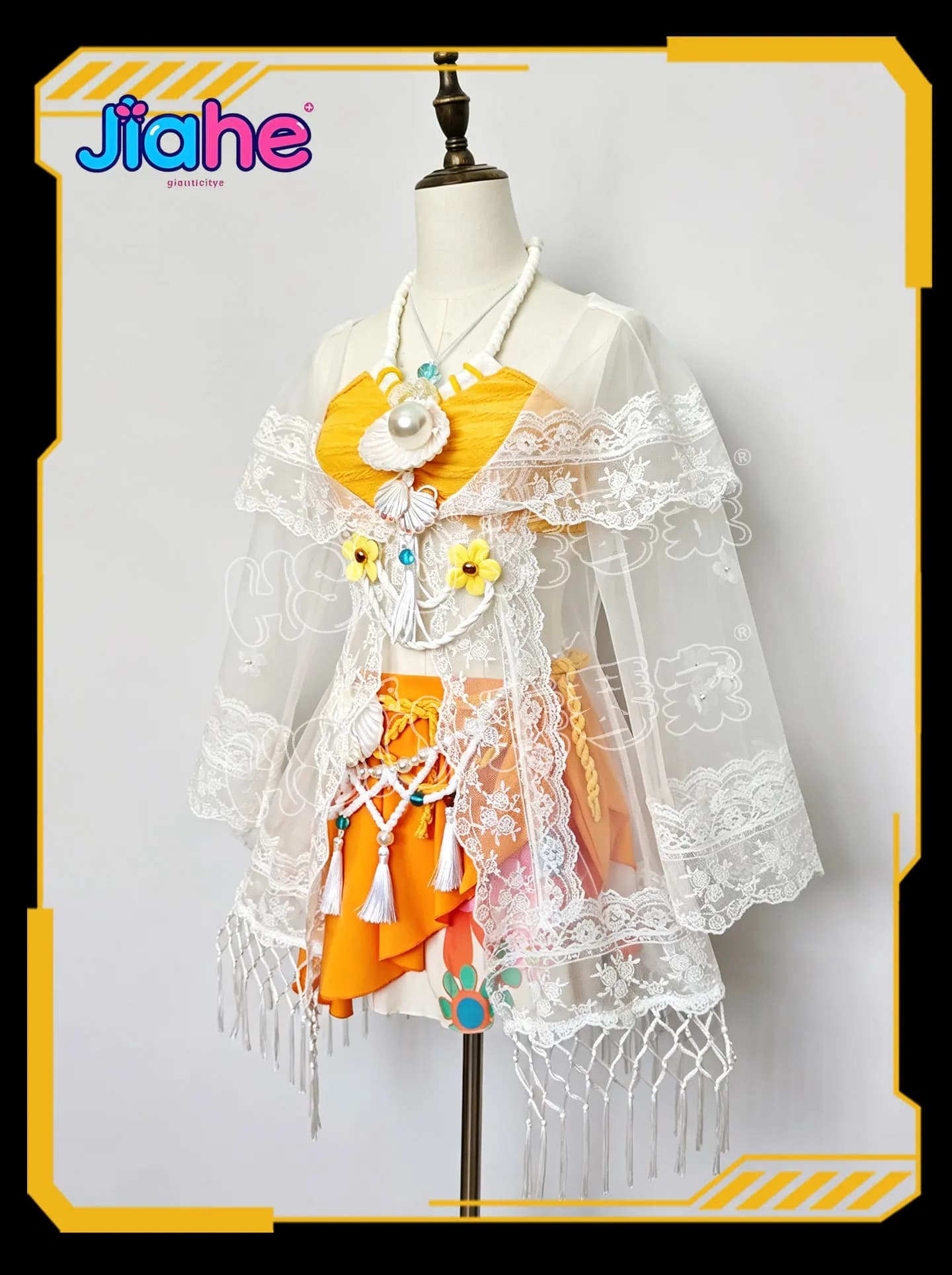 Grace Naiad Game Identity V Summer Gold Cosplay Costume Women's Sweet Yellow Swimsuit Halloween Party Beach New Bikini Uniform