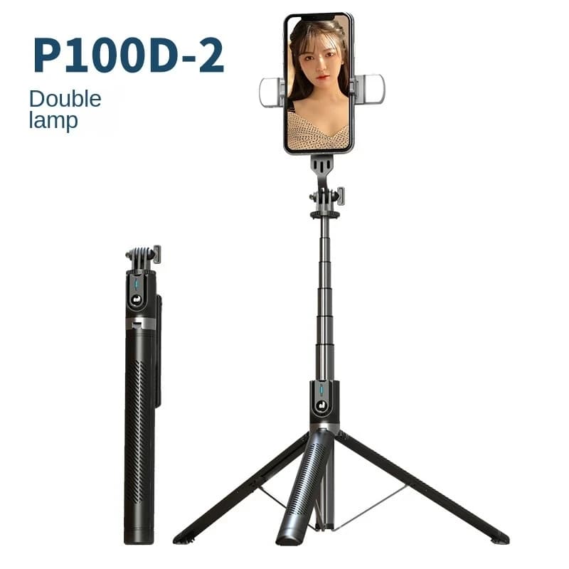 Fashion Selfie Stick allunga il treppiede del telefono palo telescopico portatile 360 rotazione supporto per treppiede Bluetooth telecomando