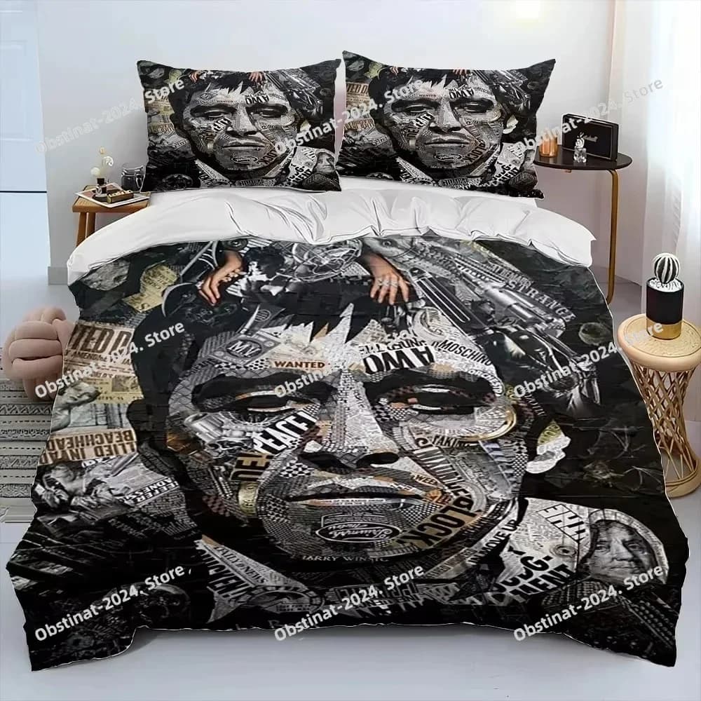 3D Film Scarface Tony Set biancheria da letto Copripiumino Completo Queen King Size Federa Letto Stampa Set letto Aldult Camera da letto per bambini Singolo Twin