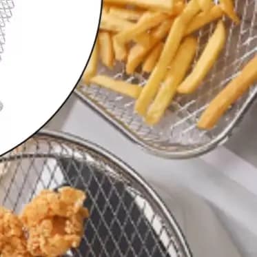 304 Stainless Steel Air Frying Grid Steam Drying Includes Tray to Safely Remove Foods