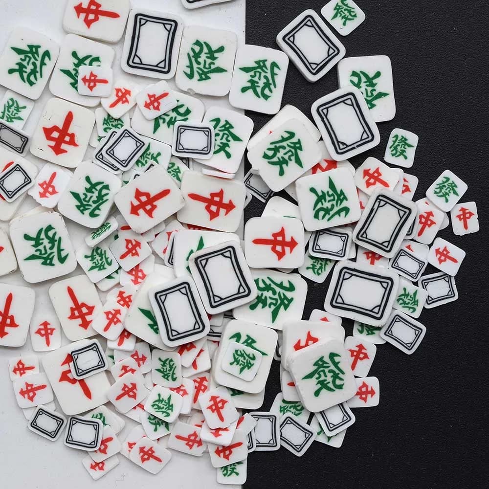 100g cartone animato argilla polimerica fette di Mahjong caramelle miste stagione di Halloween streghe spruzza per shaker progetto di artigianato fai da te