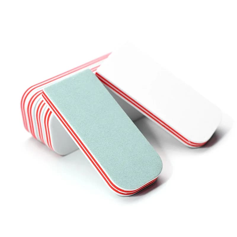 5/10 Pz Square Nail Buffer Lime 1000/4000 Sink Nail Grana Double Sided Nail Buffer Block Buffer Polishing Beauty Tool