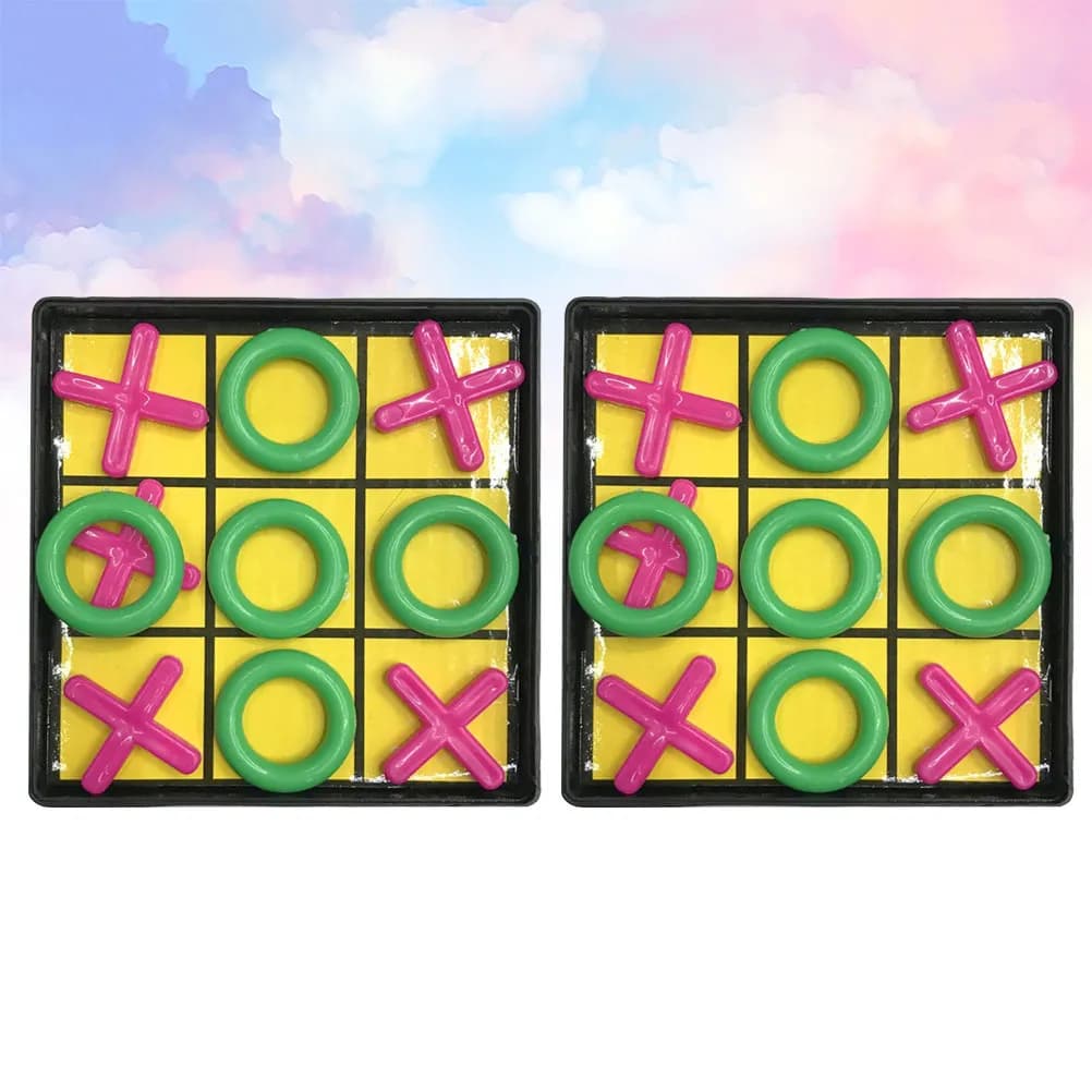 Set di 3 Giochi da Tavolo Divertenti, Set di Nove Dama, Gioco Educativo per il Tempo Libero, Regalo da Viaggio per Bambini, Attività Interattiva