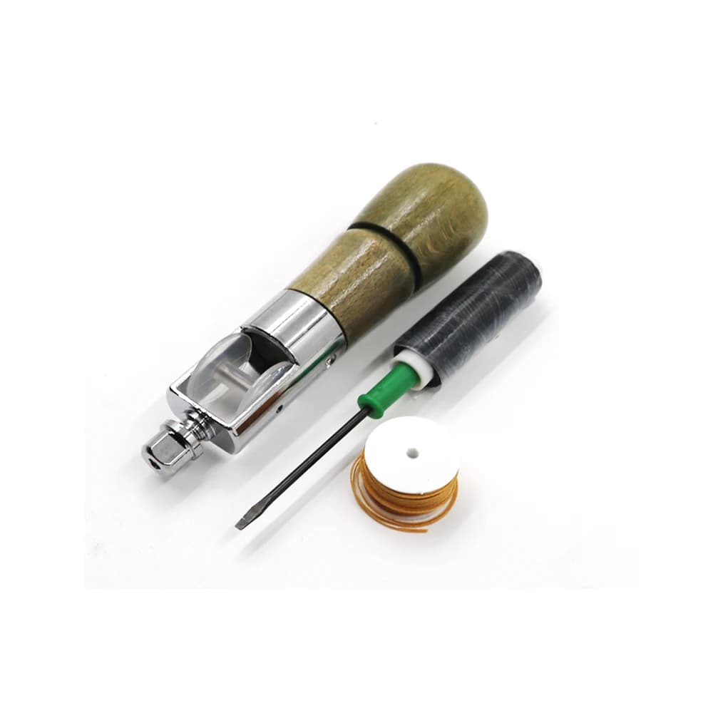 Kit filo punteruolo per cucire in pelle macchina da cucire a mano Speedy Lock Stitcher aghi per filo strumento di riparazione su tela per calzolaio artigianale fai da te