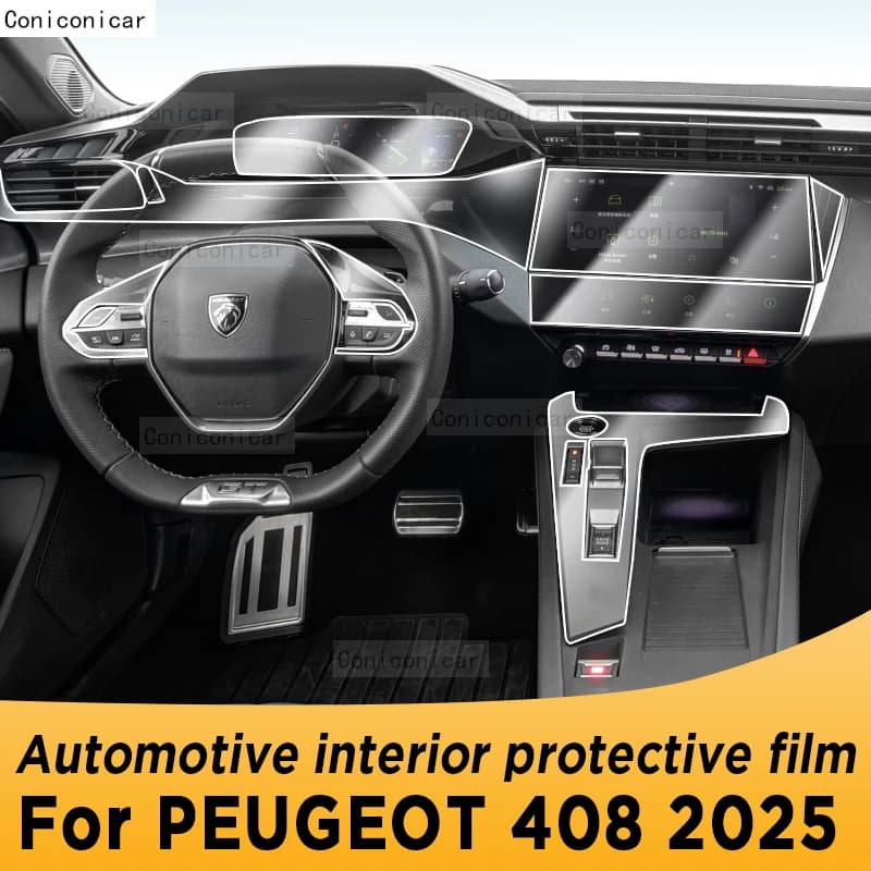 Protective Film in TPU Anti-Graffio for Internal Navigation Screen PEUGEOT 408 2025