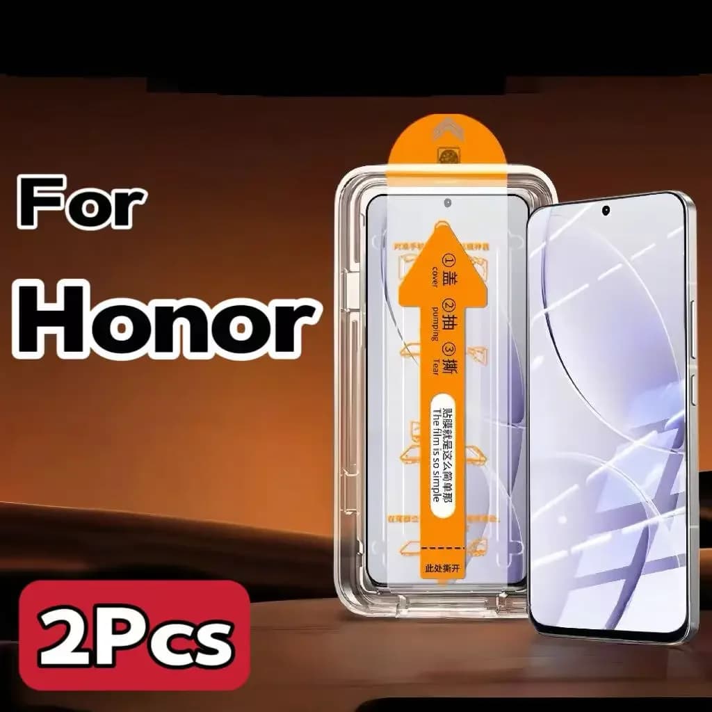 2 pezzi in vetro temperato HD per Honor 400 Pro Magic 7 X60 serie posizionamento automatico protezione schermo senza polvere infrangibile senza bolle