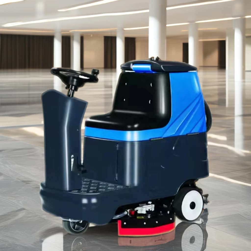 Brand new battery powered industrial cleaning equipment with double wireless electric brush for hotels and restaurants