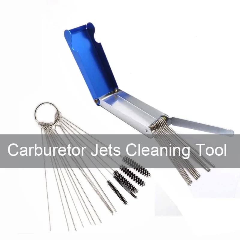 Carburetor jets Cleaning tool Needles Brush set for motorcycle Jet Fuel Injector Ugello Wire Clean Spray Cleaning Tools