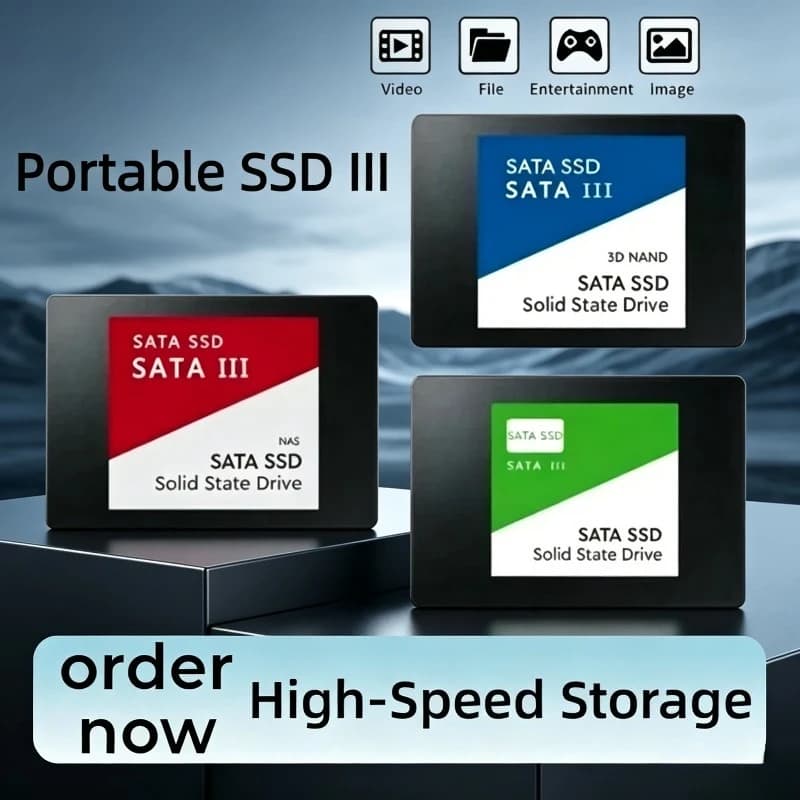 For Laptop 1TB 2TB 4TB SSD External Hard Disk For Internal Hard Drive Sata3 Interface Portable High Speed Solid State Drive