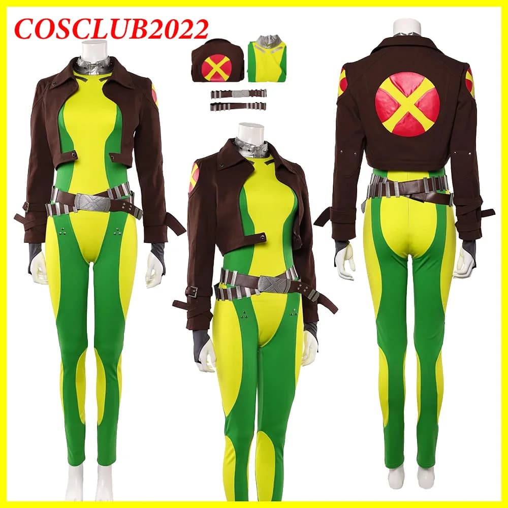 Fantasia Rogue Cosplay Costume Suit Jacket Film X-97 Role Game Coat Women's Adult Uniforms Carnival Dresses Halloween Dresses