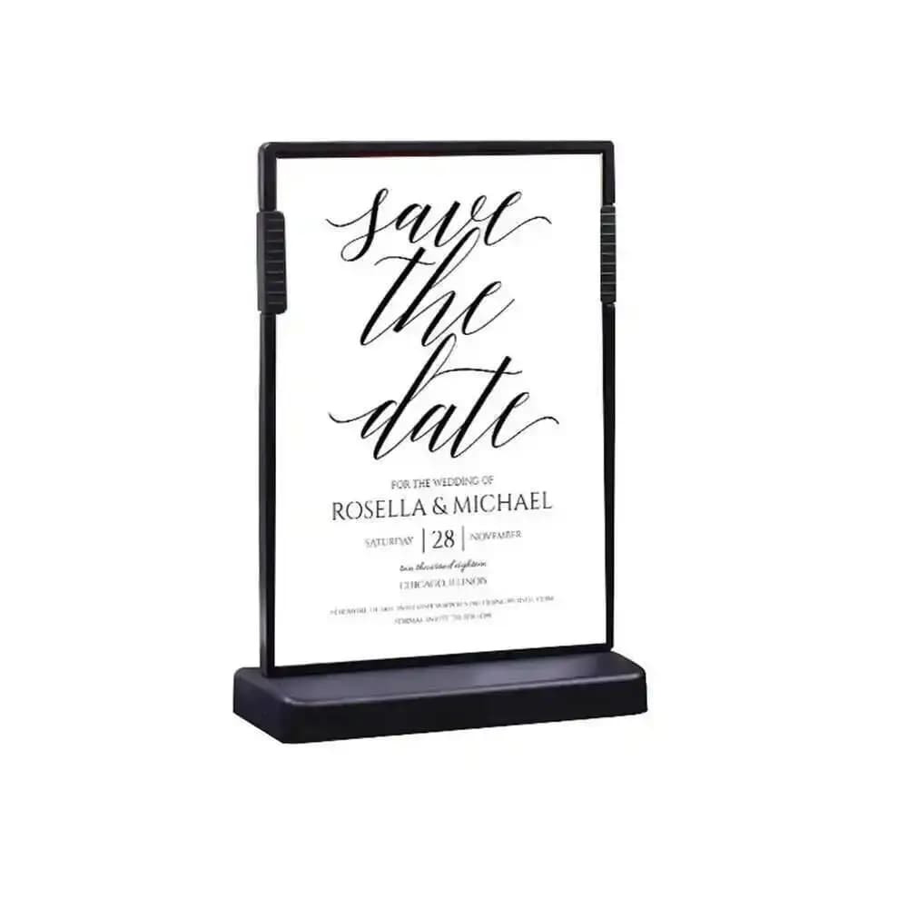 210*148 A5 Etichetta Telaio Stand T Segno Cornice per poster Porta etichette Prezzo Talker Etichetta Cornice Scrivania Tavolo Porta cartello Nome Custodia per carta