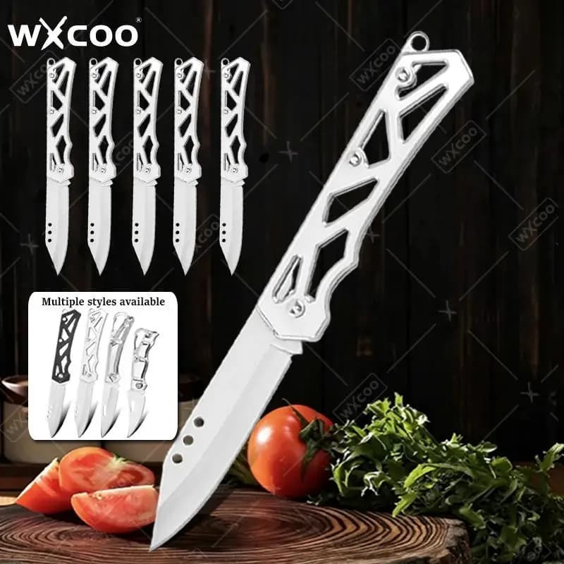 WXCOO Kitchen Vegetable Knife Folding Knife Pocket Knife Stainless Steel Fruit Peeler Meat Cleaver Tools Cooking Accessories