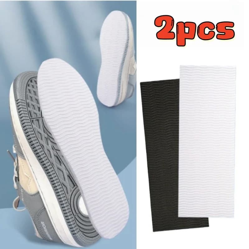 2 adesivi silenziosi antiscivolo per suola - Fai da te, cuscinetti durevoli con motivo a onde per protezione antigraffio su tacchi, scarpe basse e scarpe casual