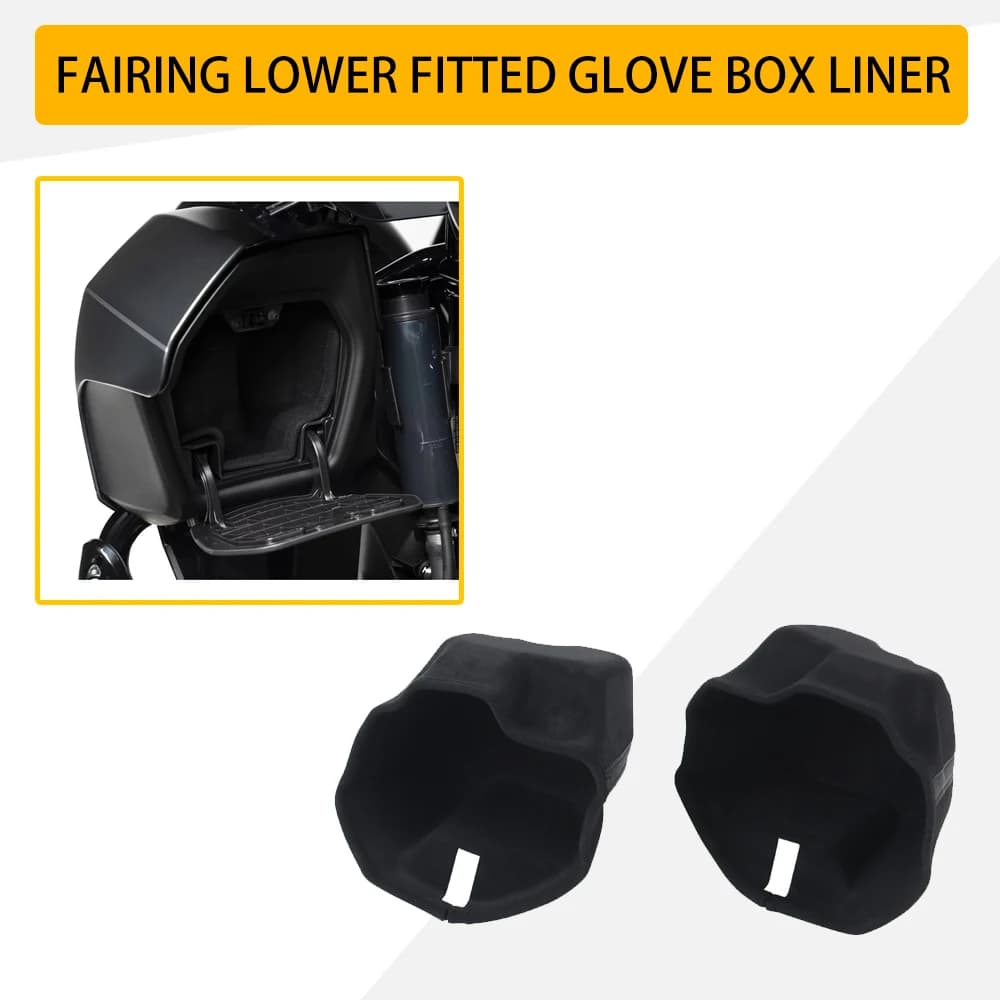 Kit Rivestimento Interno Vano Portaoggetti Sottocarena Moto per Harley Touring CVO Street Road Glide Limited FLTRX FLTRXL FLHX 2023-2025