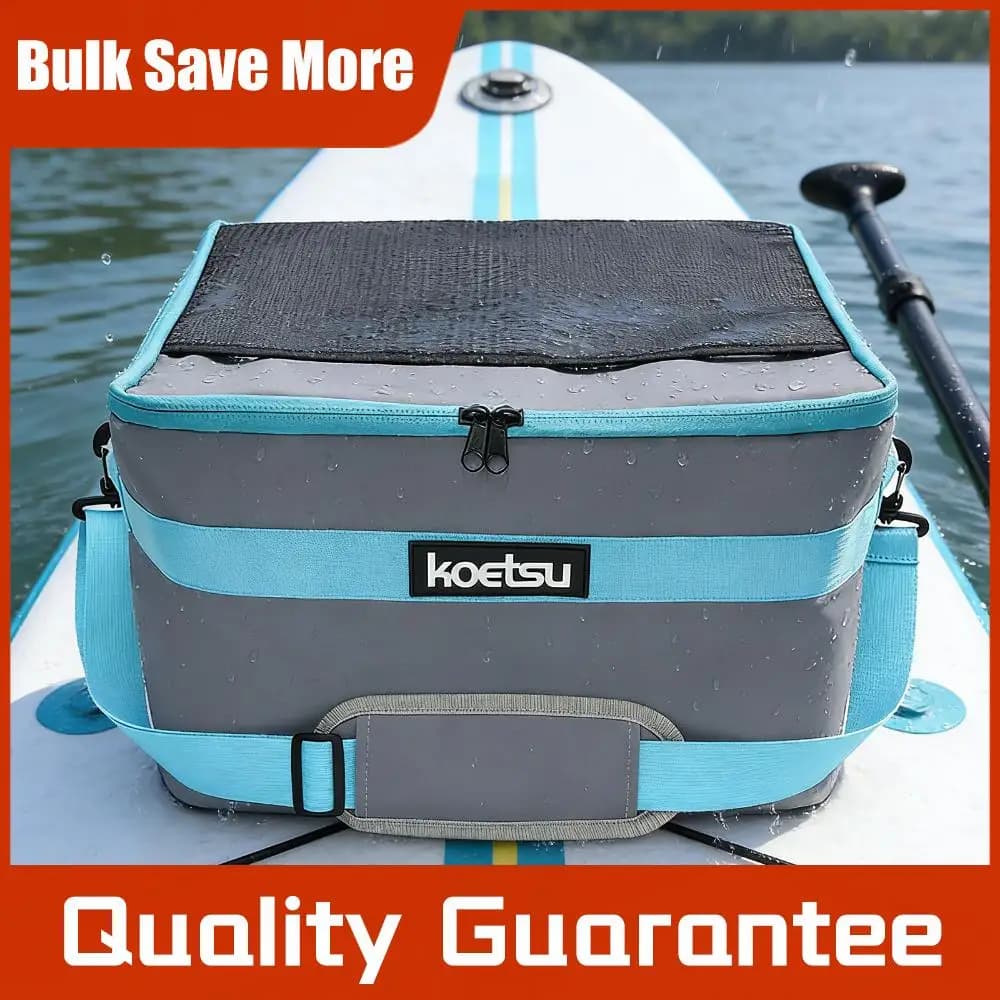 Borsa Termica per Paddleboard con Tasca Superiore, Borsa Impermeabile per SUP, Cinghie Regolabili per Stand-Up Paddle, Spiaggia, Campeggio, Kayak