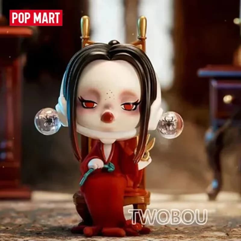 POP MART SKULLPANDA Serie Addams Family Trendy Blind Box Guess Bag Mystery Box Giocattoli Figurine Anime Carine Decorazione da Scrivania Regalo