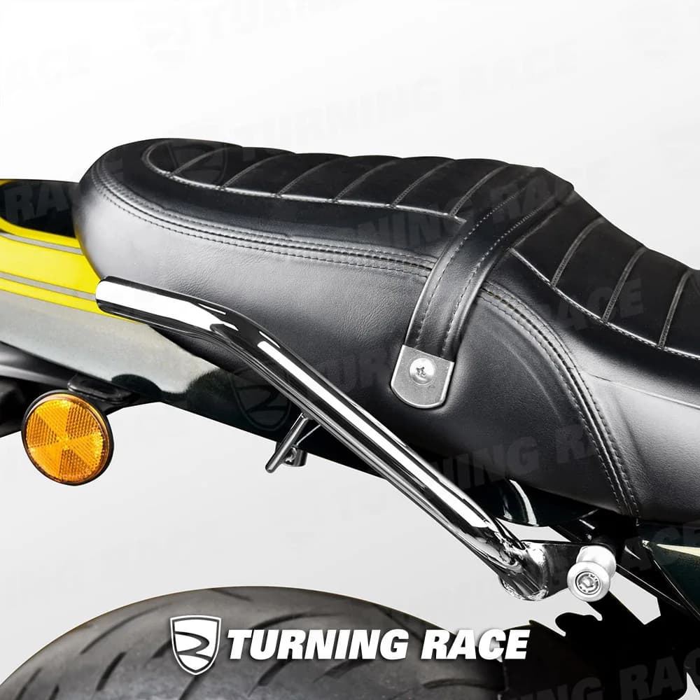 Portapacchi con barra di sostegno posteriore per Kawasaki Z900RS / CAFE 2018-2025 Binario passeggero diviso Maniglia in acciaio di tipo separato sinistra e destra