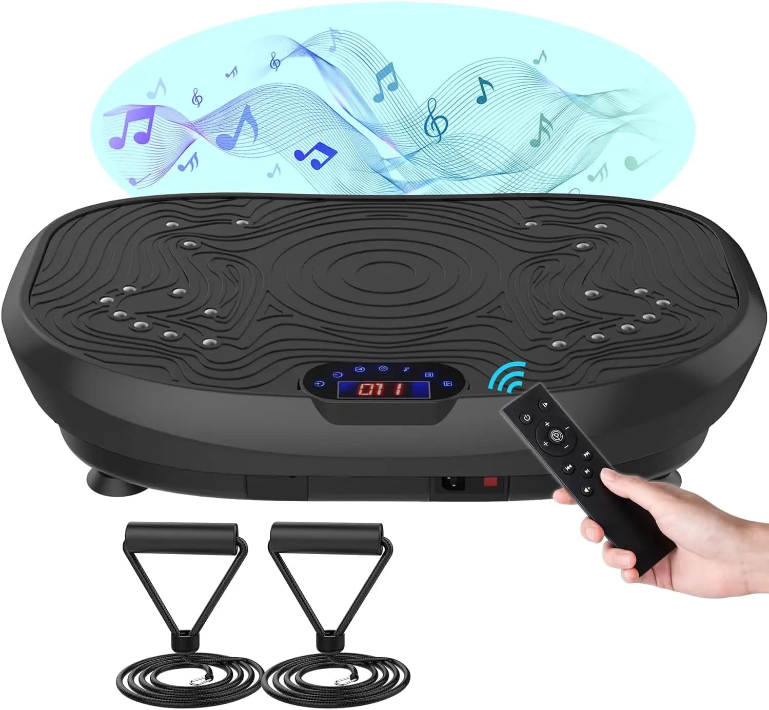 Vibration Plate Exercise Machine Whole Body Workout for Weight Loss, Toning, Lymphatic Drainage, Home Gym Fitness